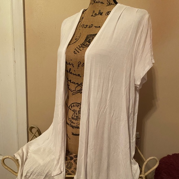 Apt. 9 Women's White Open Front Cardigan - Picture 3 of 8